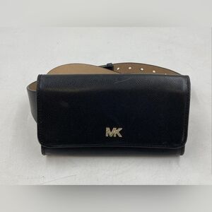 Michael Kors Black Leather MK Belt Bag